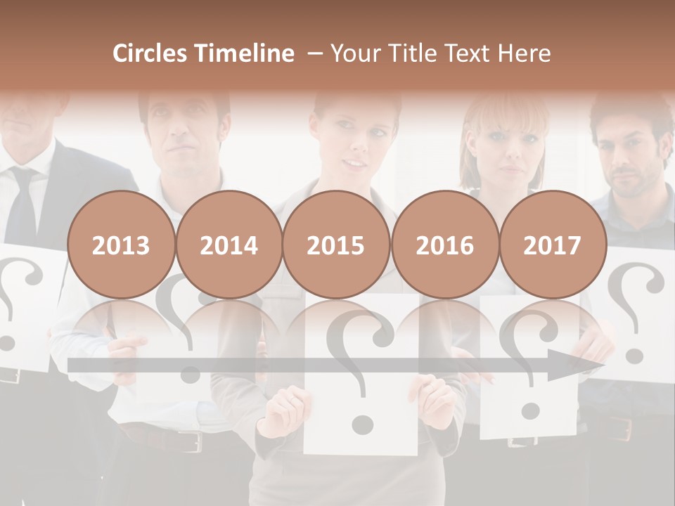 Recruitment Office Questionmark PowerPoint Template