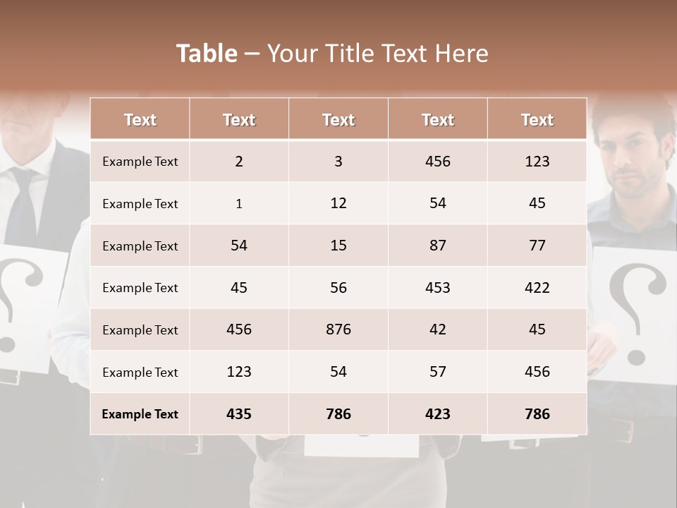 Recruitment Office Questionmark PowerPoint Template
