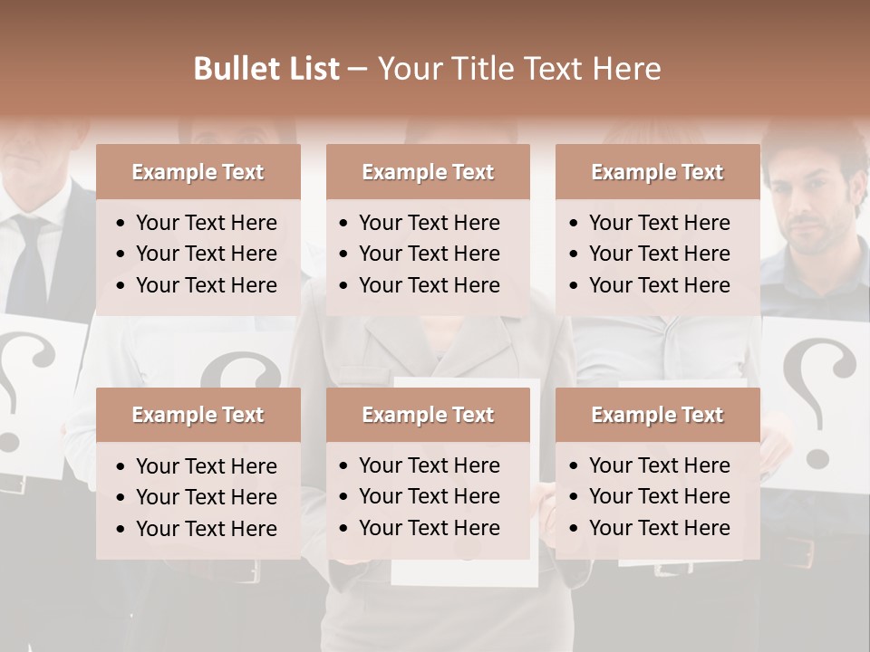 Recruitment Office Questionmark PowerPoint Template