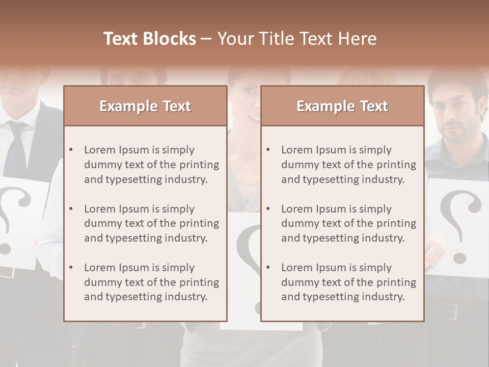 Recruitment Office Questionmark PowerPoint Template