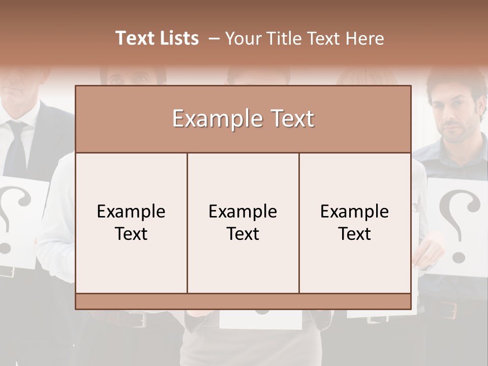Recruitment Office Questionmark PowerPoint Template