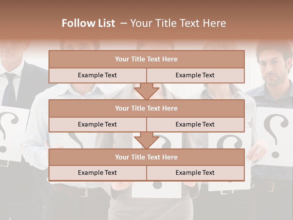 Recruitment Office Questionmark PowerPoint Template