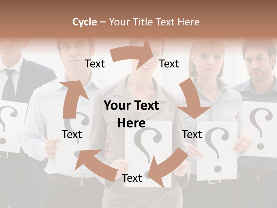 Recruitment Office Questionmark PowerPoint Template