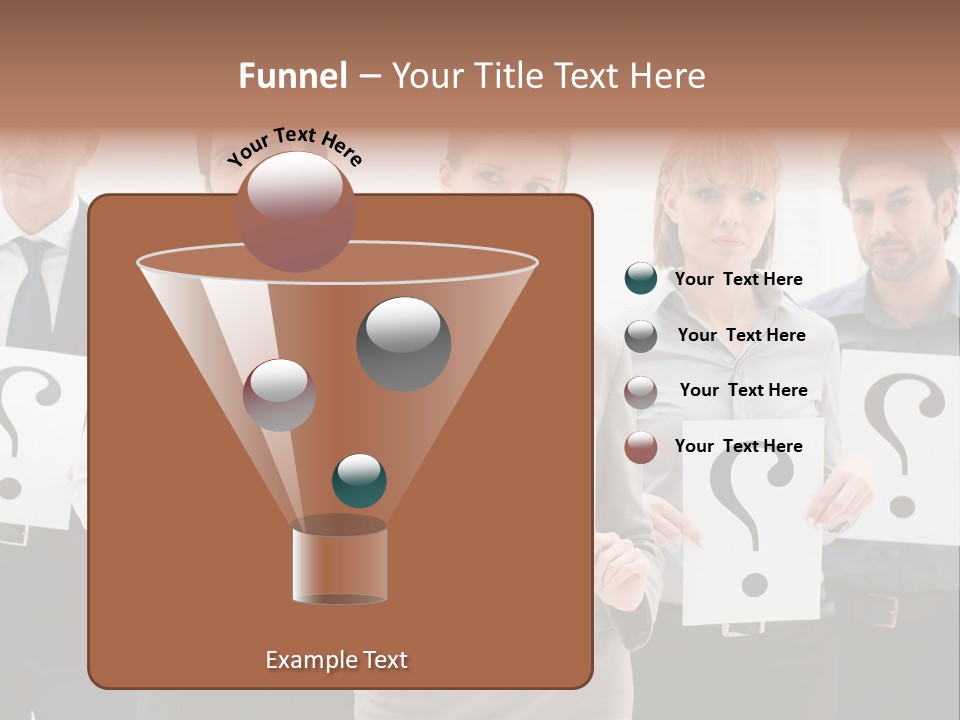 Recruitment Office Questionmark PowerPoint Template