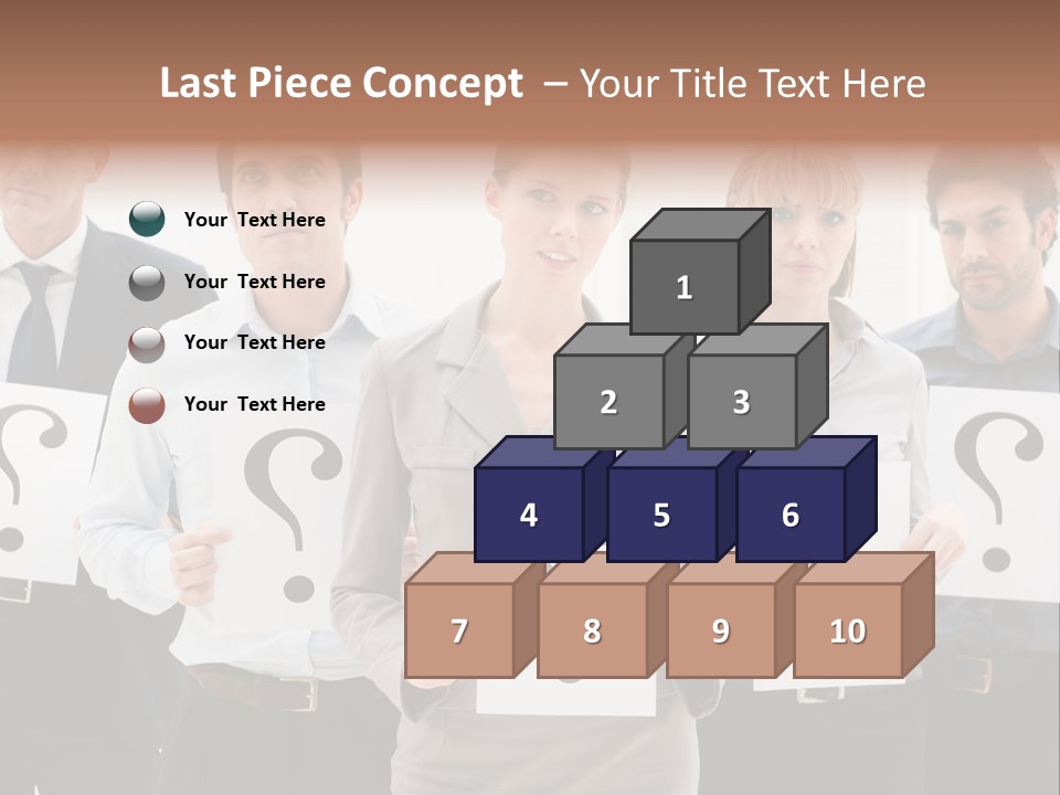 Recruitment Office Questionmark PowerPoint Template