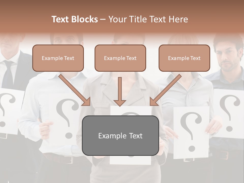 Recruitment Office Questionmark PowerPoint Template