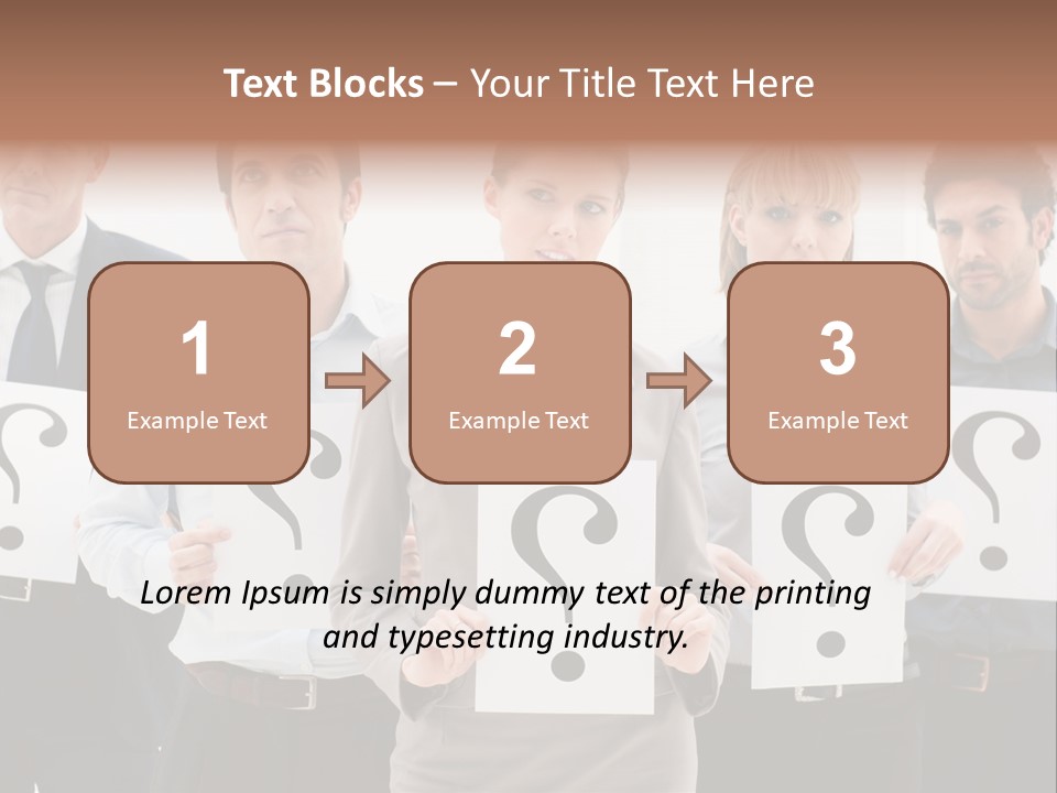 Recruitment Office Questionmark PowerPoint Template