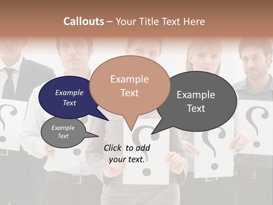 Recruitment Office Questionmark PowerPoint Template