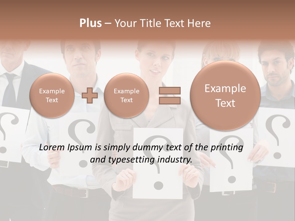 Recruitment Office Questionmark PowerPoint Template