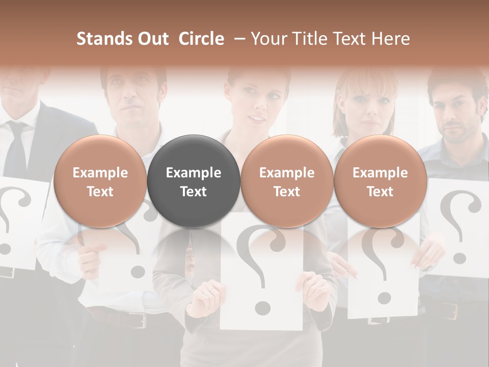 Recruitment Office Questionmark PowerPoint Template