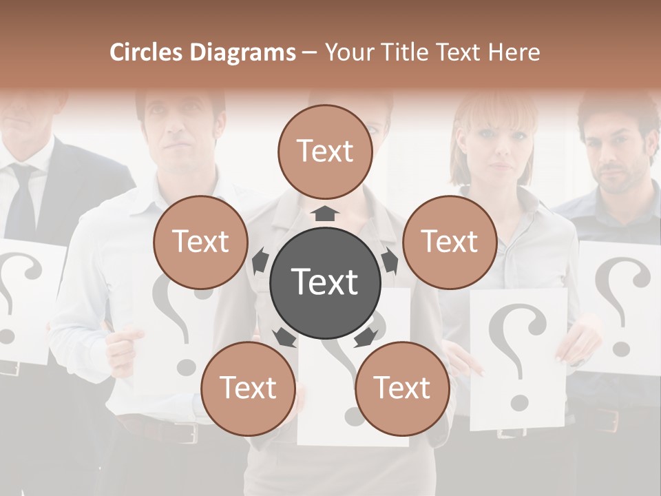 Recruitment Office Questionmark PowerPoint Template