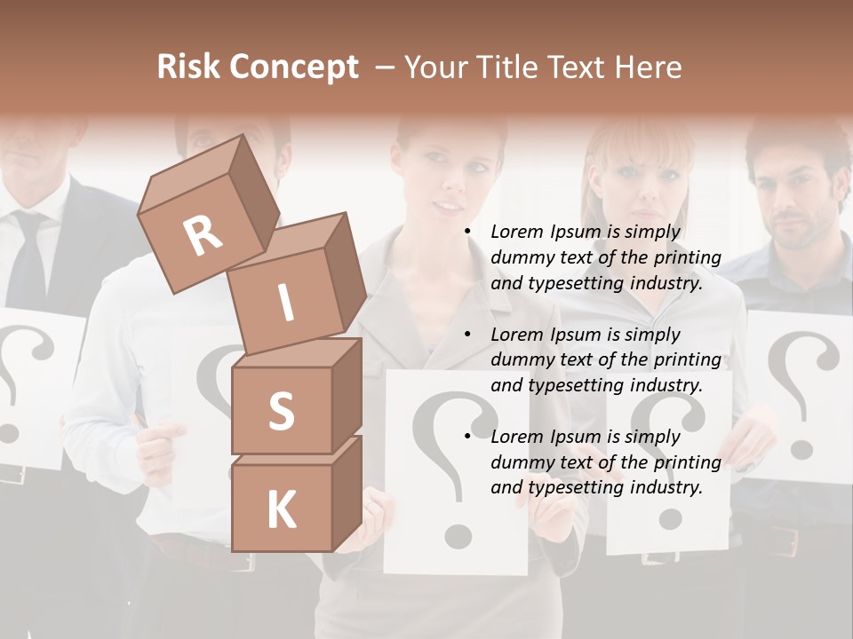 Recruitment Office Questionmark PowerPoint Template