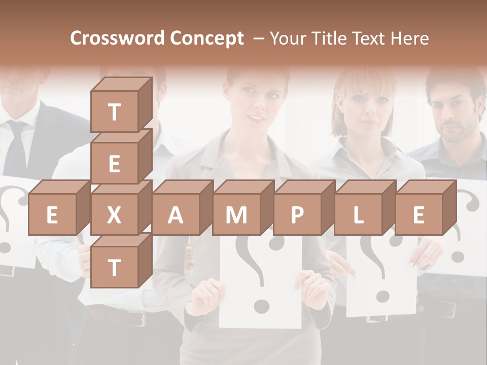 Recruitment Office Questionmark PowerPoint Template