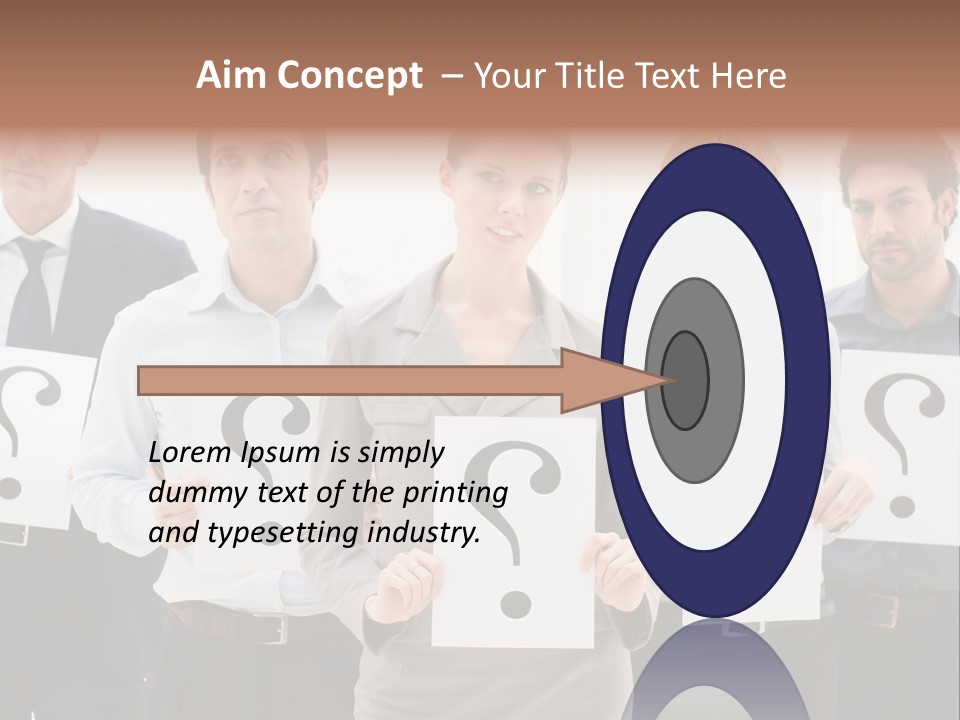 Recruitment Office Questionmark PowerPoint Template