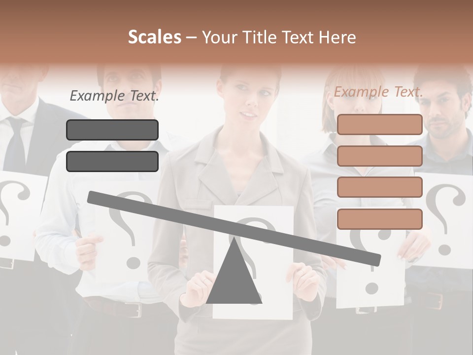 Recruitment Office Questionmark PowerPoint Template