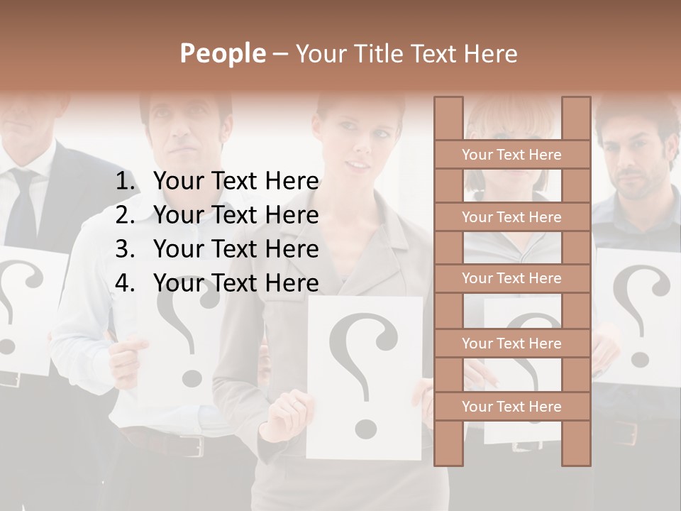 Recruitment Office Questionmark PowerPoint Template