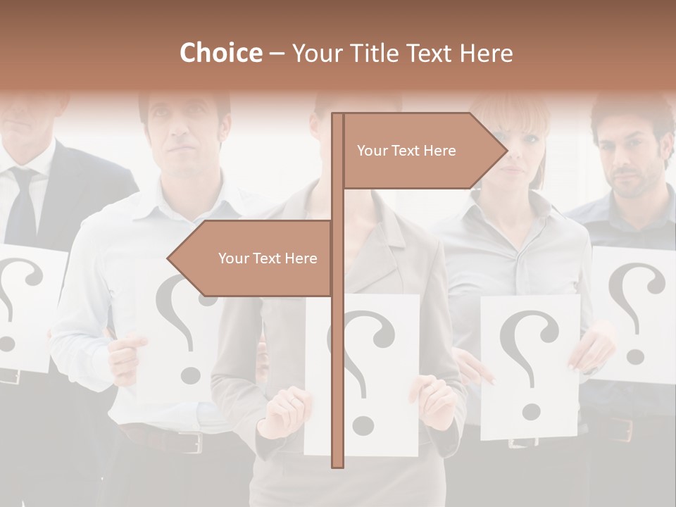 Recruitment Office Questionmark PowerPoint Template
