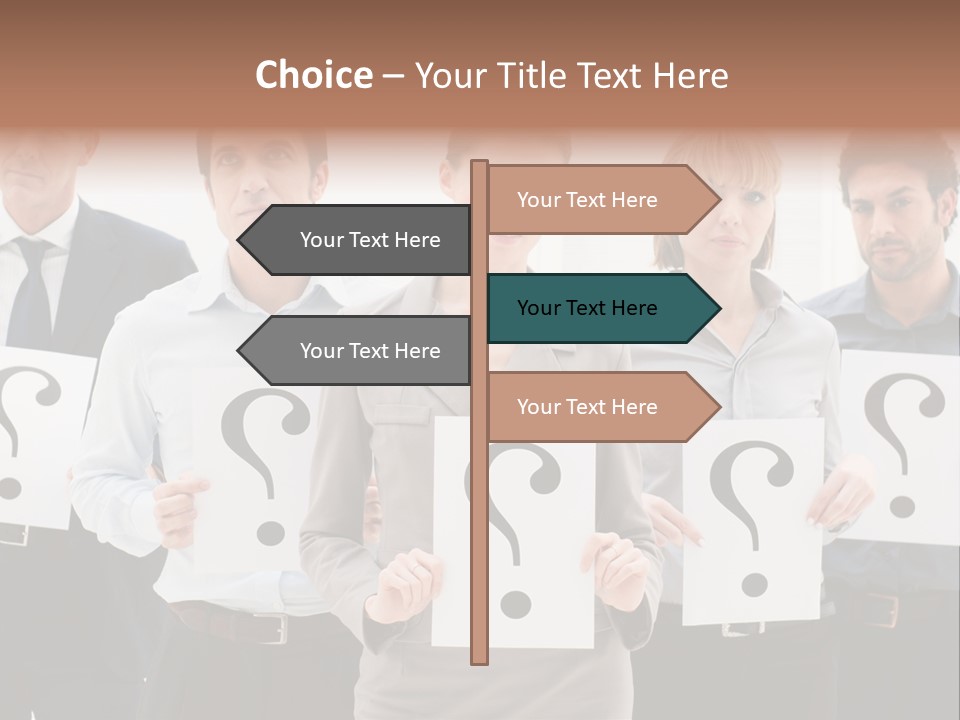 Recruitment Office Questionmark PowerPoint Template
