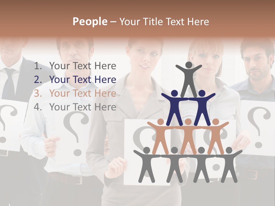 Recruitment Office Questionmark PowerPoint Template