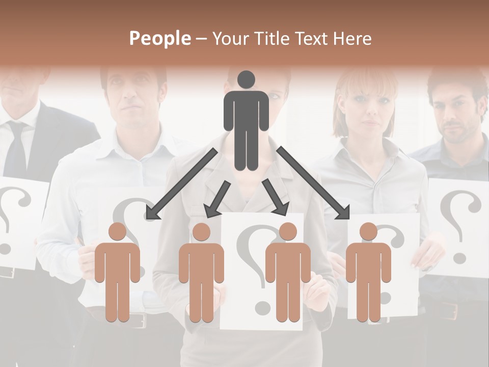 Recruitment Office Questionmark PowerPoint Template