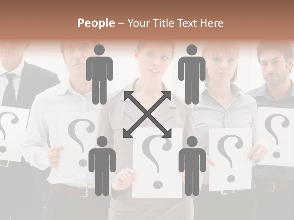 Recruitment Office Questionmark PowerPoint Template