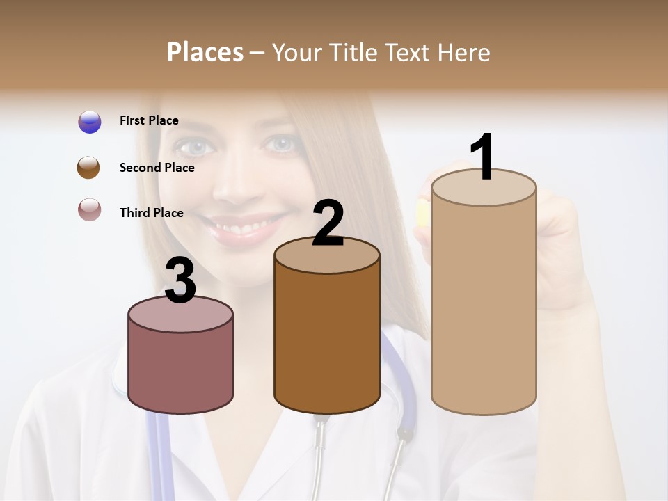 Alone Single Caucasian PowerPoint Template