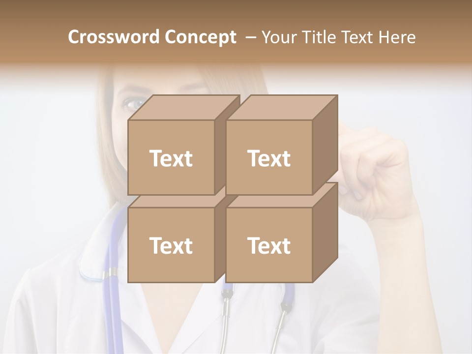 Alone Single Caucasian PowerPoint Template