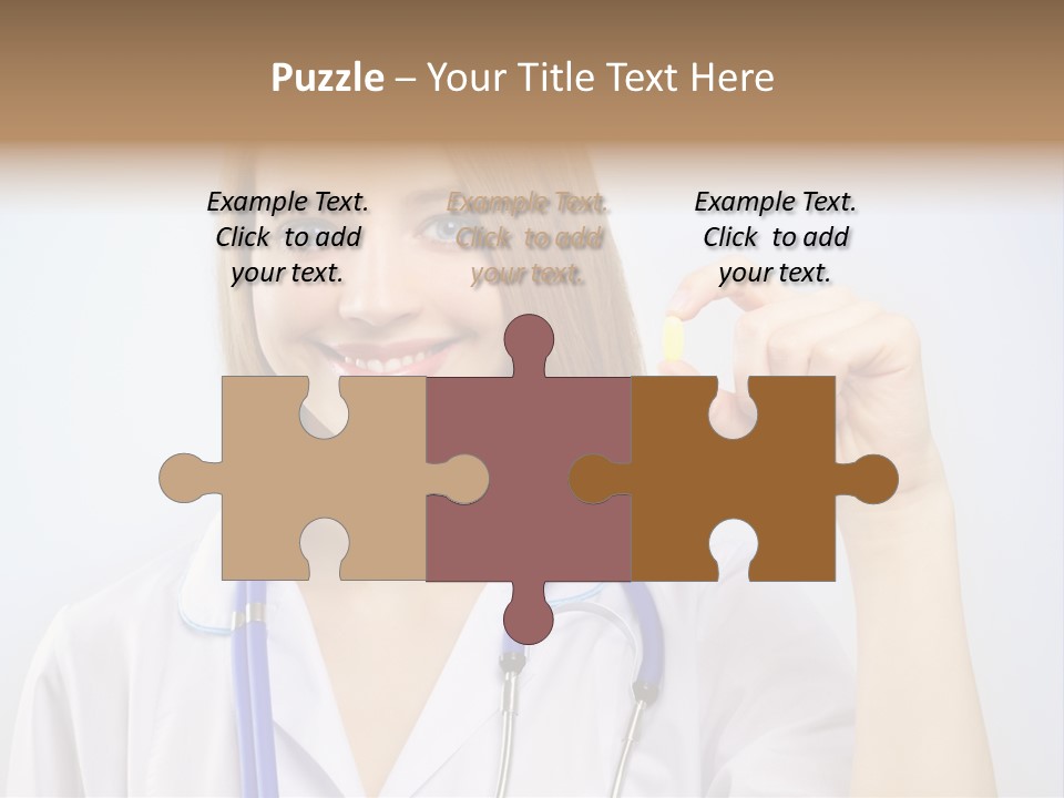 Alone Single Caucasian PowerPoint Template