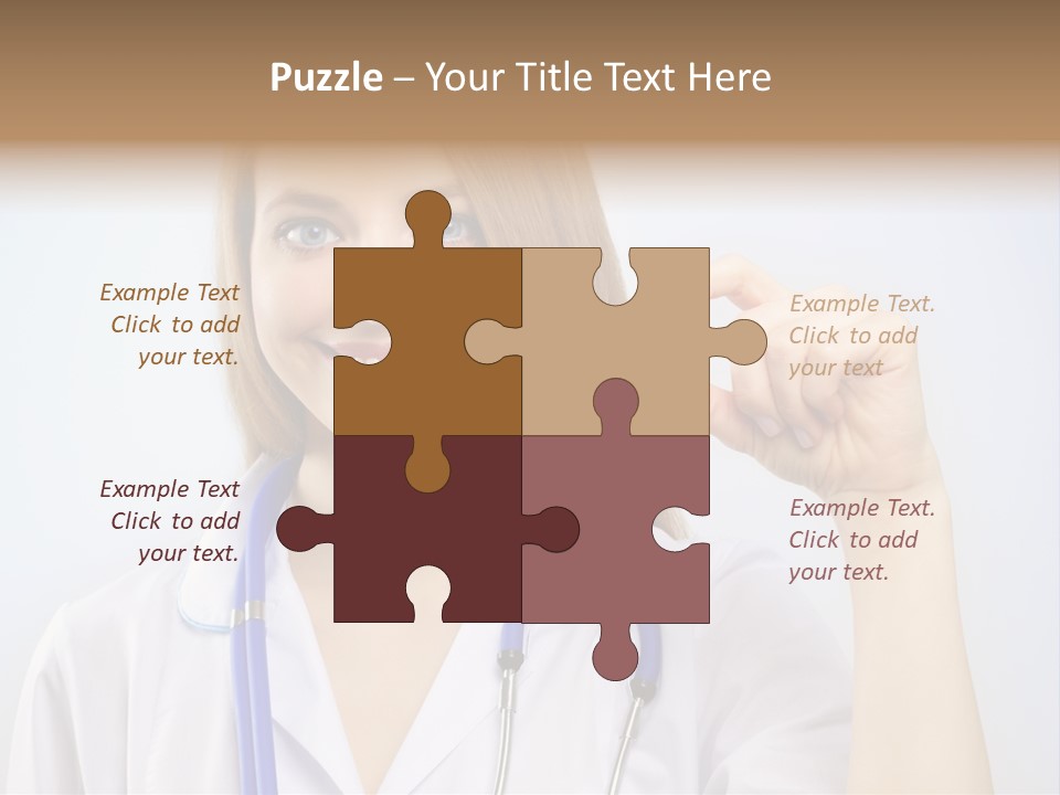 Alone Single Caucasian PowerPoint Template