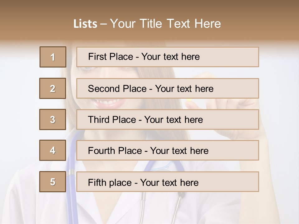 Alone Single Caucasian PowerPoint Template