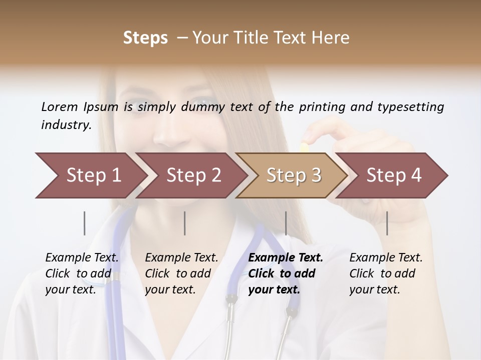 Alone Single Caucasian PowerPoint Template