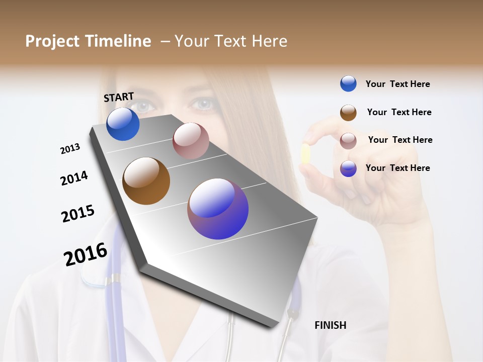 Alone Single Caucasian PowerPoint Template