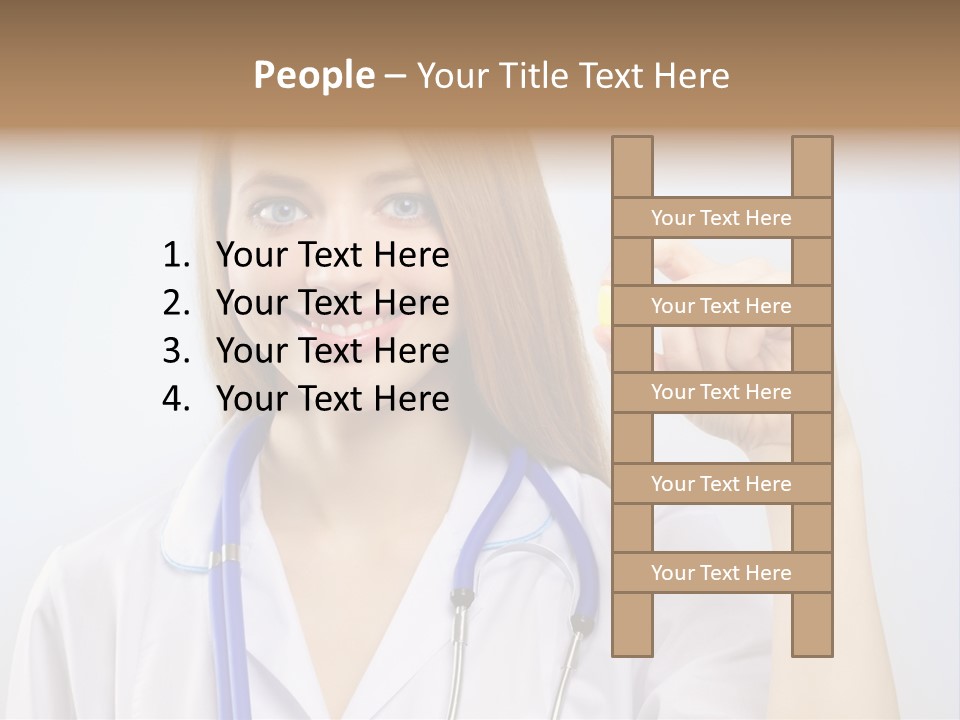 Alone Single Caucasian PowerPoint Template