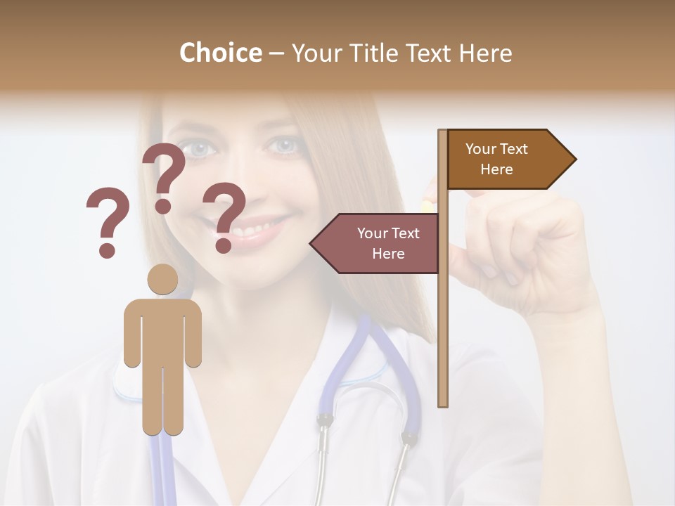 Alone Single Caucasian PowerPoint Template