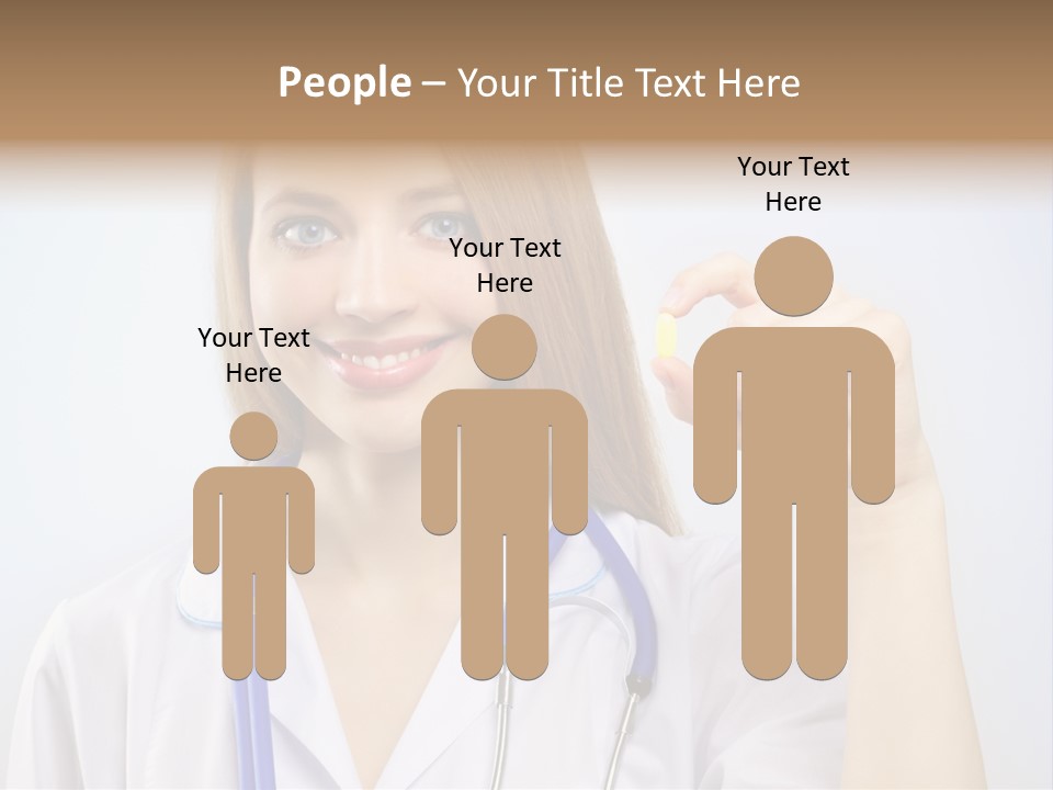 Alone Single Caucasian PowerPoint Template