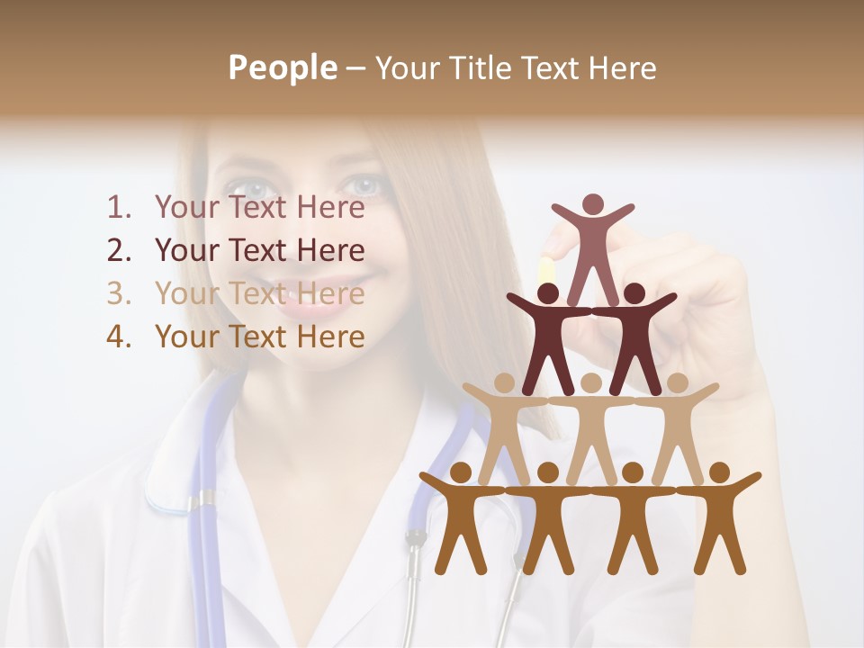 Alone Single Caucasian PowerPoint Template