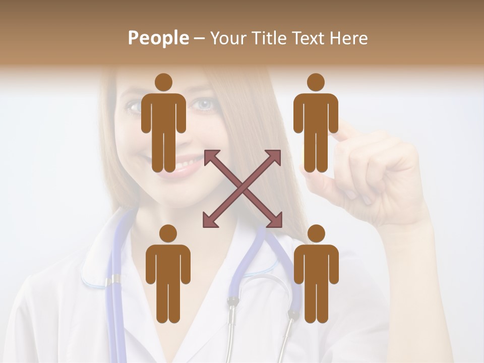 Alone Single Caucasian PowerPoint Template