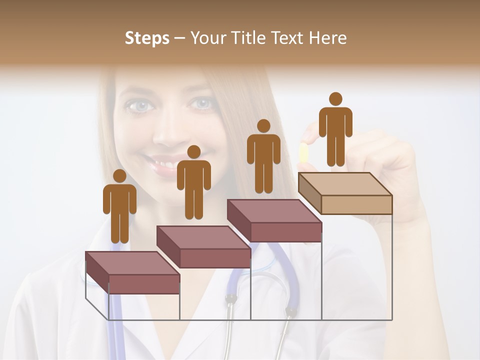 Alone Single Caucasian PowerPoint Template