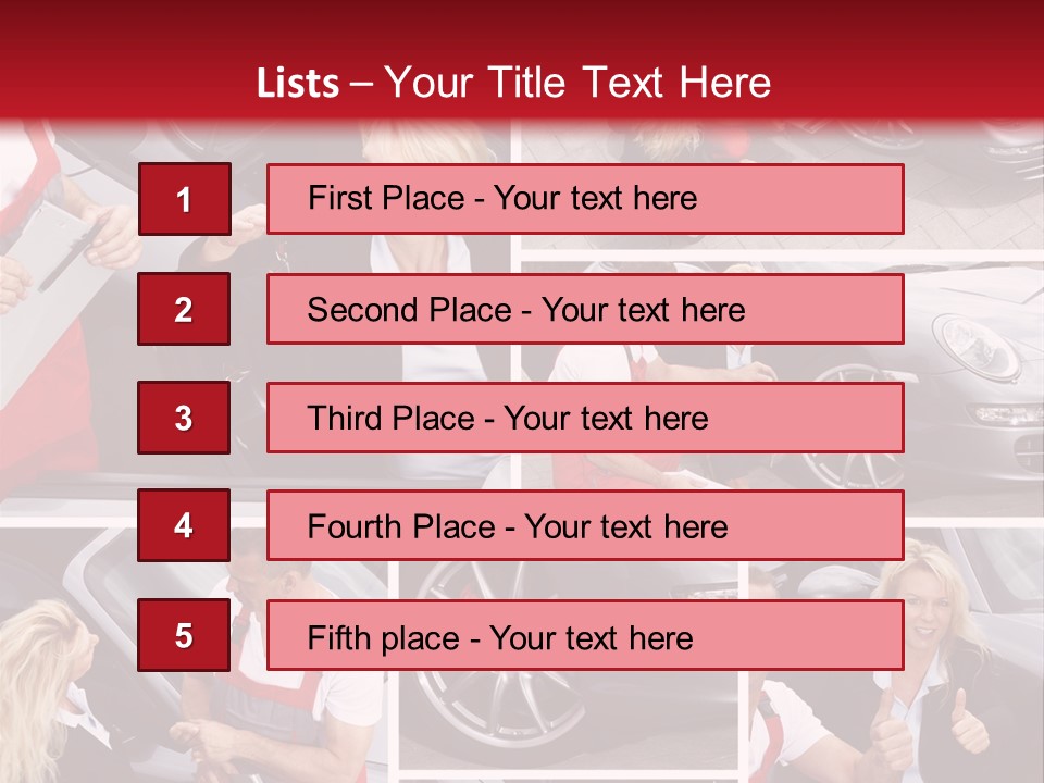 Session Service Tire PowerPoint Template