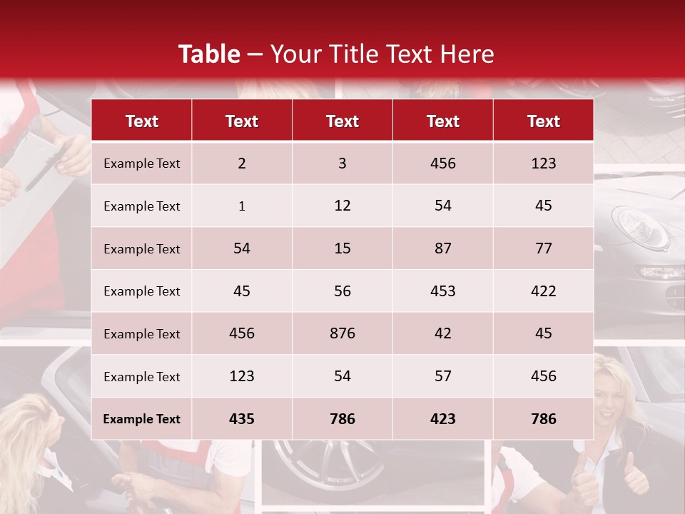 Session Service Tire PowerPoint Template