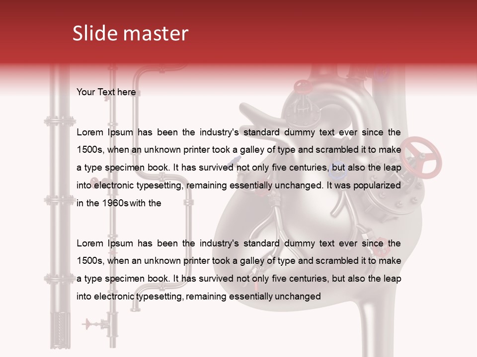 Steam Seamless Equipment PowerPoint Template