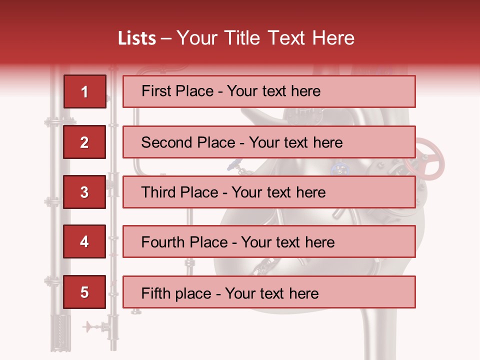 Steam Seamless Equipment PowerPoint Template