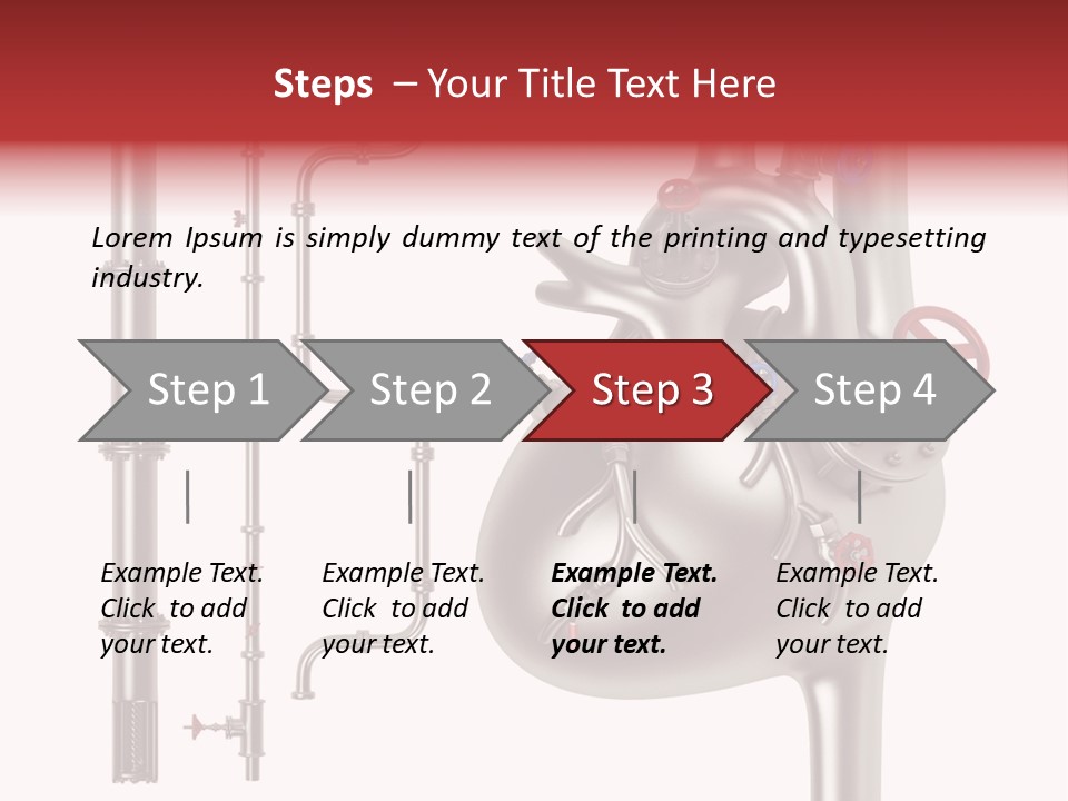 Steam Seamless Equipment PowerPoint Template