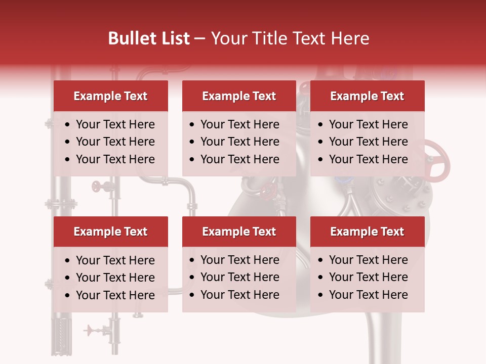 Steam Seamless Equipment PowerPoint Template