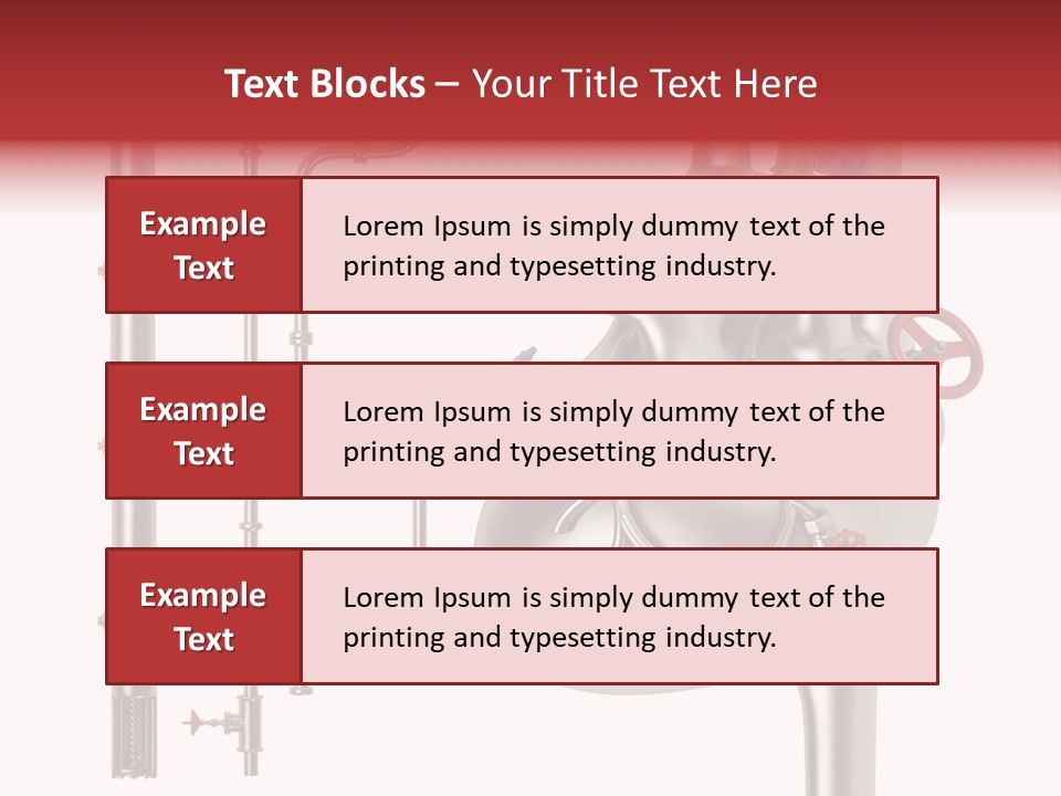 Steam Seamless Equipment PowerPoint Template