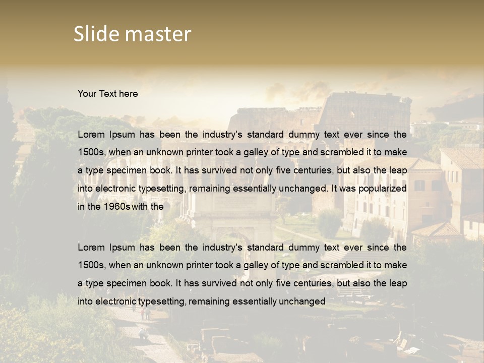 Theater Ancient Famous PowerPoint Template