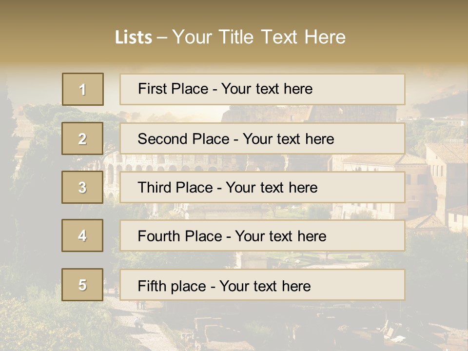Theater Ancient Famous PowerPoint Template