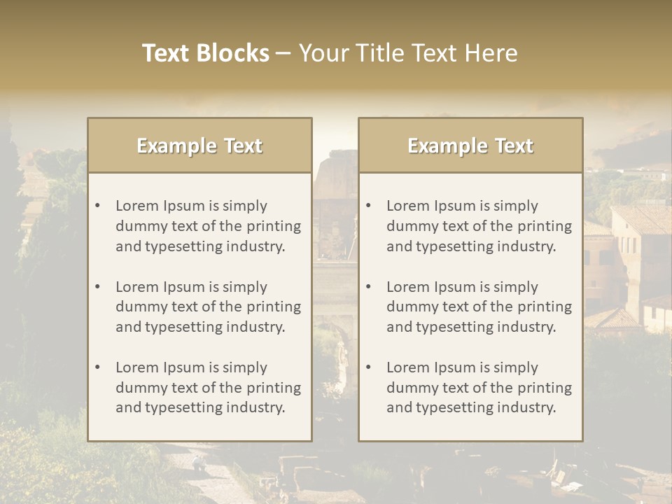 Theater Ancient Famous PowerPoint Template