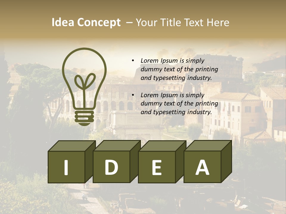 Theater Ancient Famous PowerPoint Template