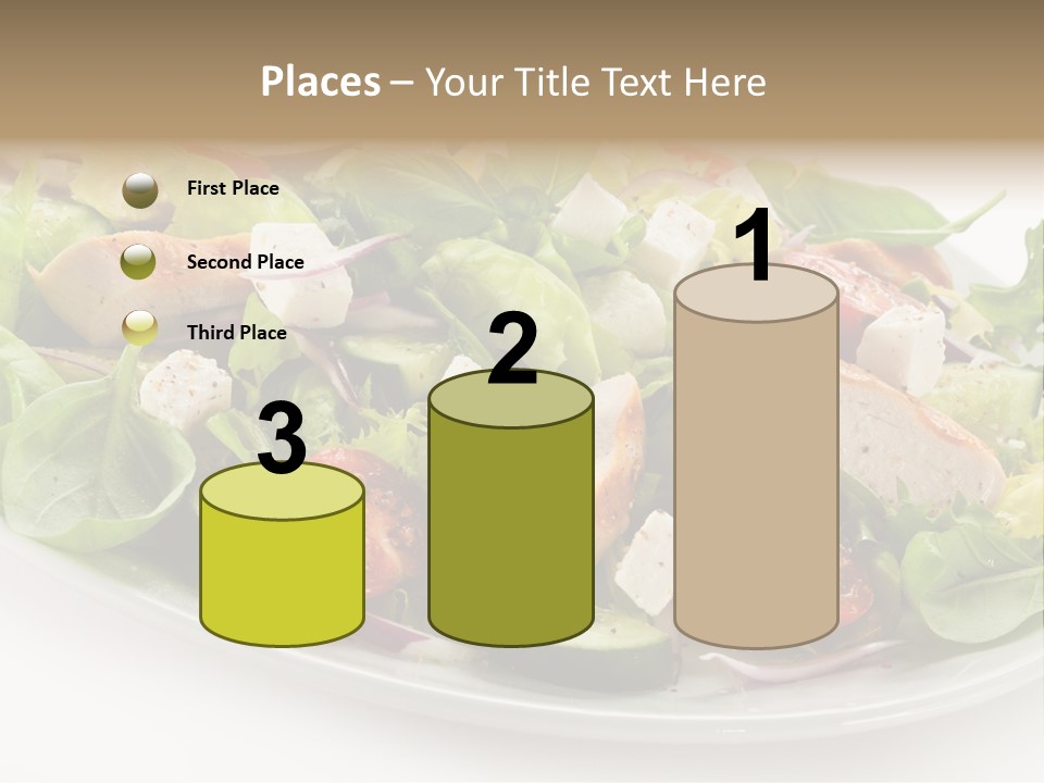 White Grill Vitamin PowerPoint Template